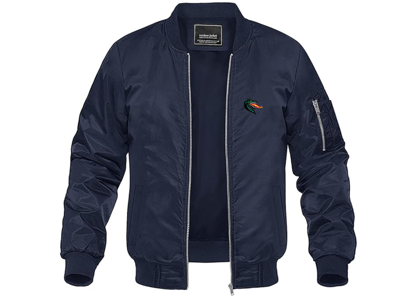Men's UAB Blazers Lightweight Bomber Jacket Windbreaker Softshell Varsity Jacket Coat