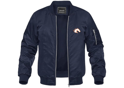 Men's Texas Arlington Mavericks Lightweight Bomber Jacket Windbreaker Softshell Varsity Jacket Coat