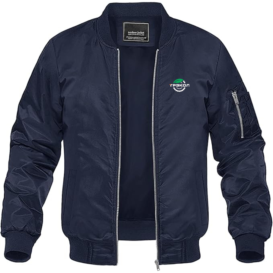 Men's TREKOL Logo Lightweight Bomber Jacket Windbreaker Softshell Varsity Jacket Coat