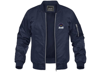 Men's UCSB Gauchos Lightweight Bomber Jacket Windbreaker Softshell Varsity Jacket Coat