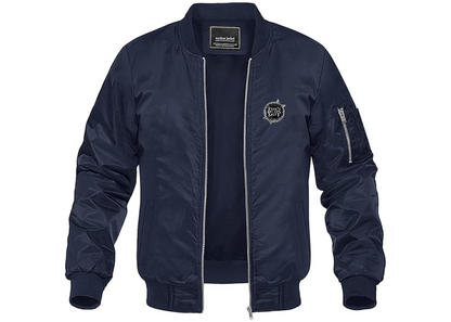 Men's When Rivers Meet Lightweight Bomber Jacket Windbreaker Softshell Varsity Jacket Coat
