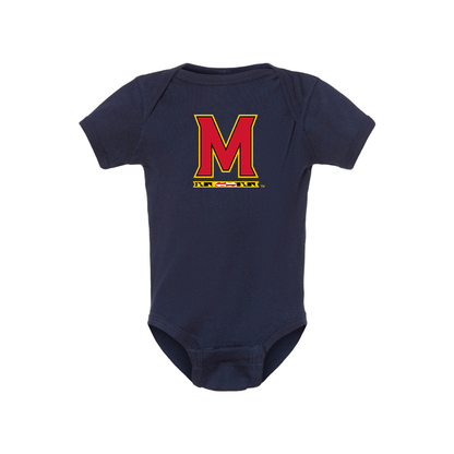 Maryland Terrapins Logo Baby Romper Onesie