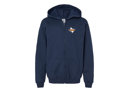Gildan Heavy Blend Youth UTRGV Vaqueros Full Zip Hooded Sweatshirt