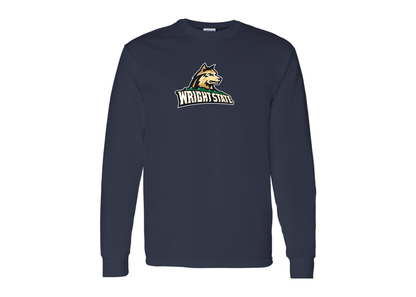 Men's Wright State Raiders Gildan Heavy Cotton Long Sleeve T-Shirt