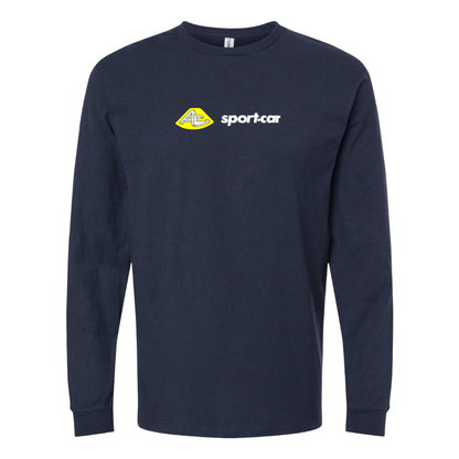 Men's AC Sport Car  Logo Cotton Long Sleeve T-Shirt