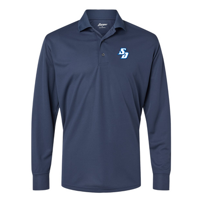 Men's San Diego Toreros Logo Paragon Prescott Long Sleeve Polo