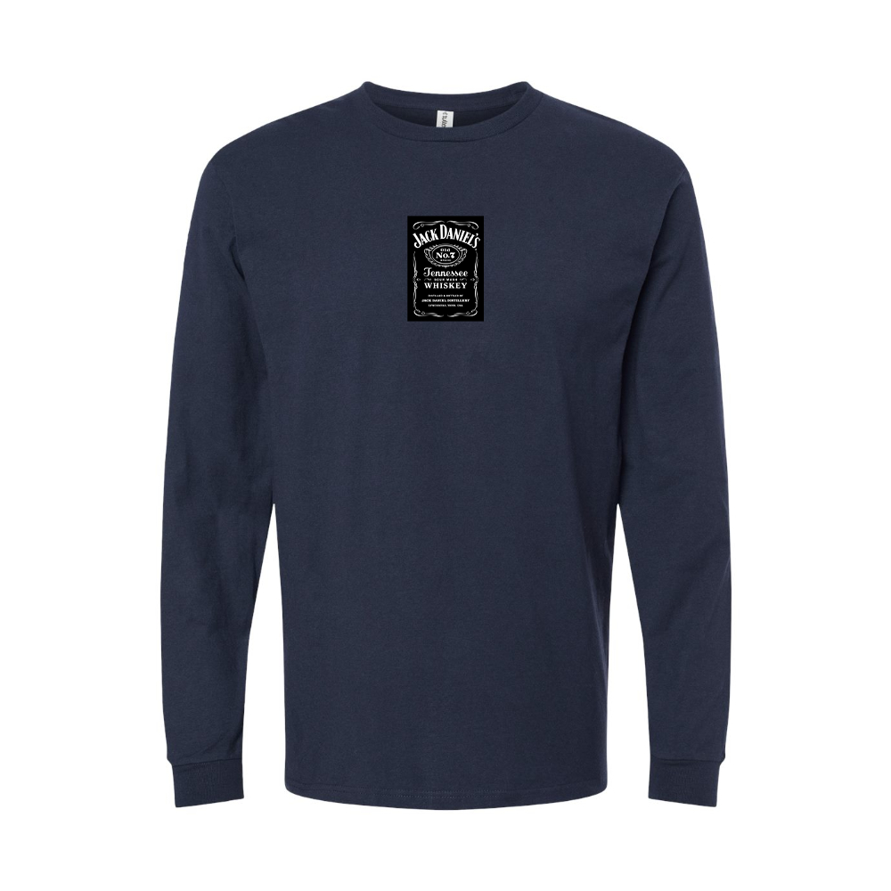 Youth Jack Daniels Logo Cotton Long Sleeve T-Shirt