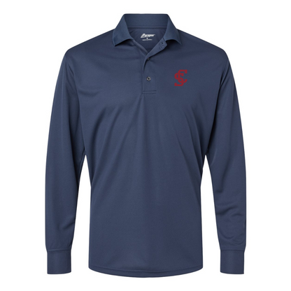Men's Santa Clara Broncos Logo Paragon Prescott Long Sleeve Polo