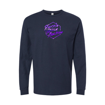 Men's Purple Disco Machine Long Sleeve T-Shirt