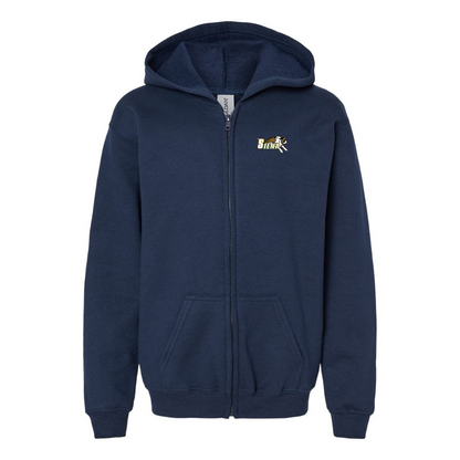Gildan Heavy Blend Youth Full Zip Hooded Sweatshirt