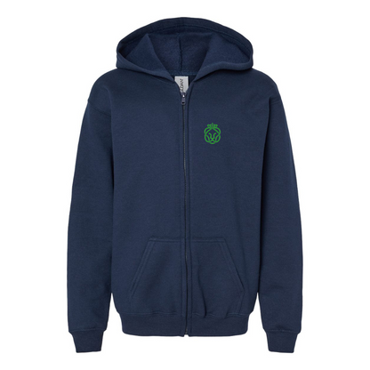 Gildan Heavy Blend Youth Ahold Delhaize Symbol Full Zip Hooded Sweatshirt