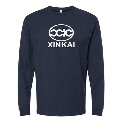 Men's Xin Kai Logo Cotton Long Sleeve T-Shirt