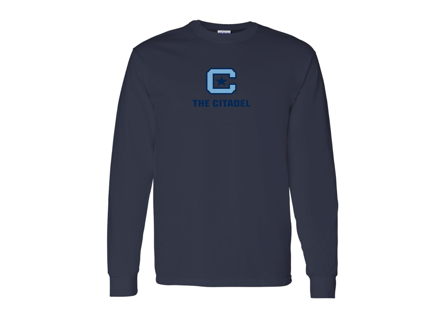 Men's The Citadel Bulldogs Gildan Heavy Cotton Long Sleeve T-Shirt
