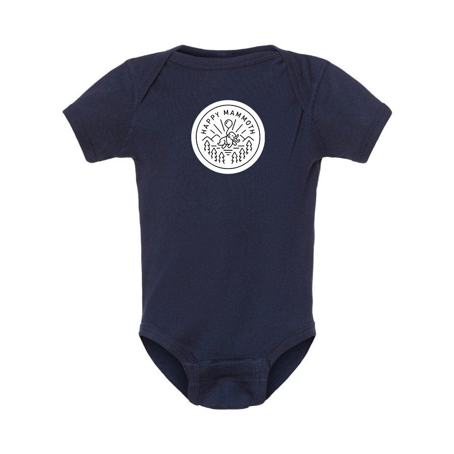 Happy Mammoth Logo Baby Onesie Romper