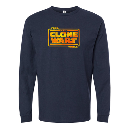 Men's The Clone wars Logo Long Sleeve T-Shirt