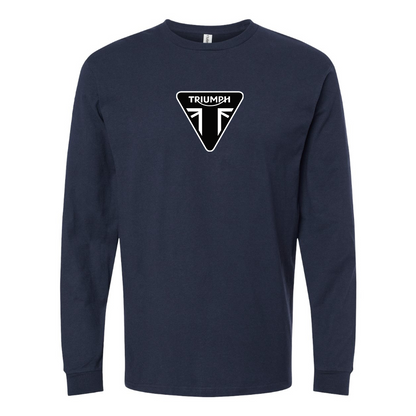 Youth Triumph Logo Cotton Long Sleeve T-Shirt