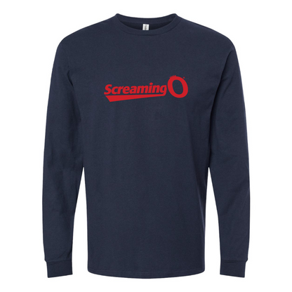 Men's ScreamingO Logo Cotton Long Sleeve T-Shirt