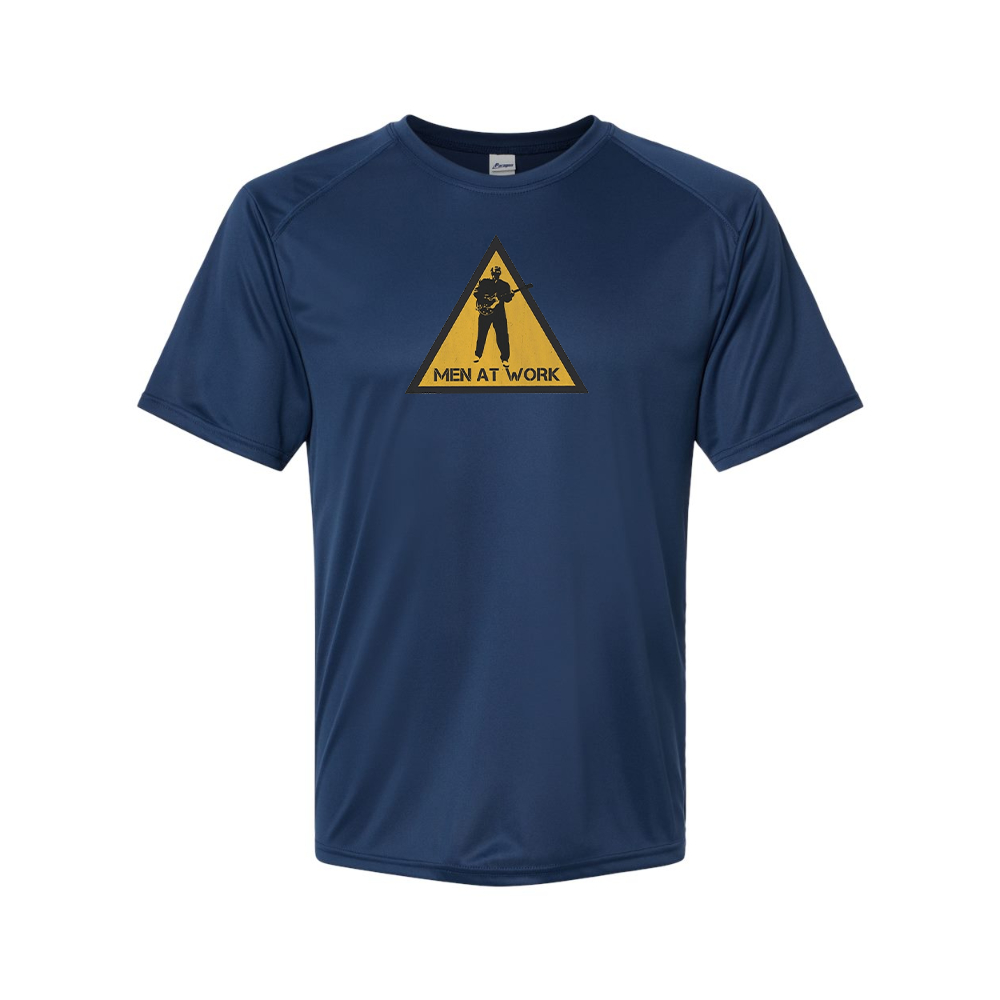 Men's Men at Work Logo Polyester T-Shirt