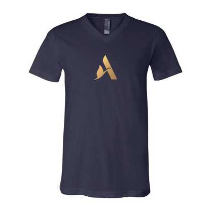 Accor Golden Logo BELLA  CANVAS - Jersey V-Neck T-Shirt