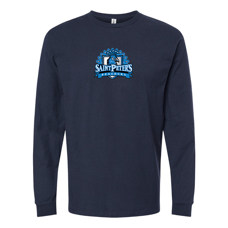 Men's Saint Peters Peacocks Logo Long Sleeve T-Shirt