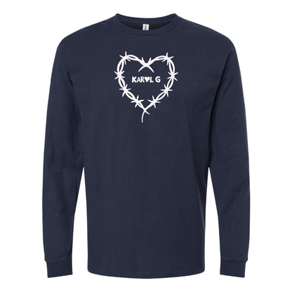 Men's KAROL G Logo Cotton Long Sleeve T-Shirt