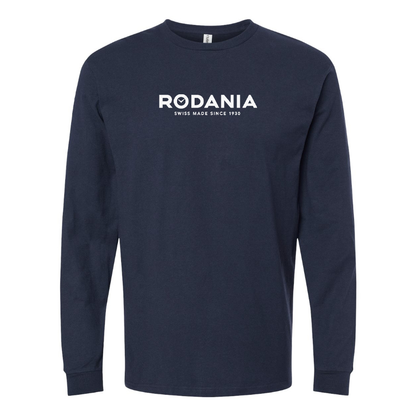 Men's  Rodania Logo  Cotton Long Sleeve T-Shirt