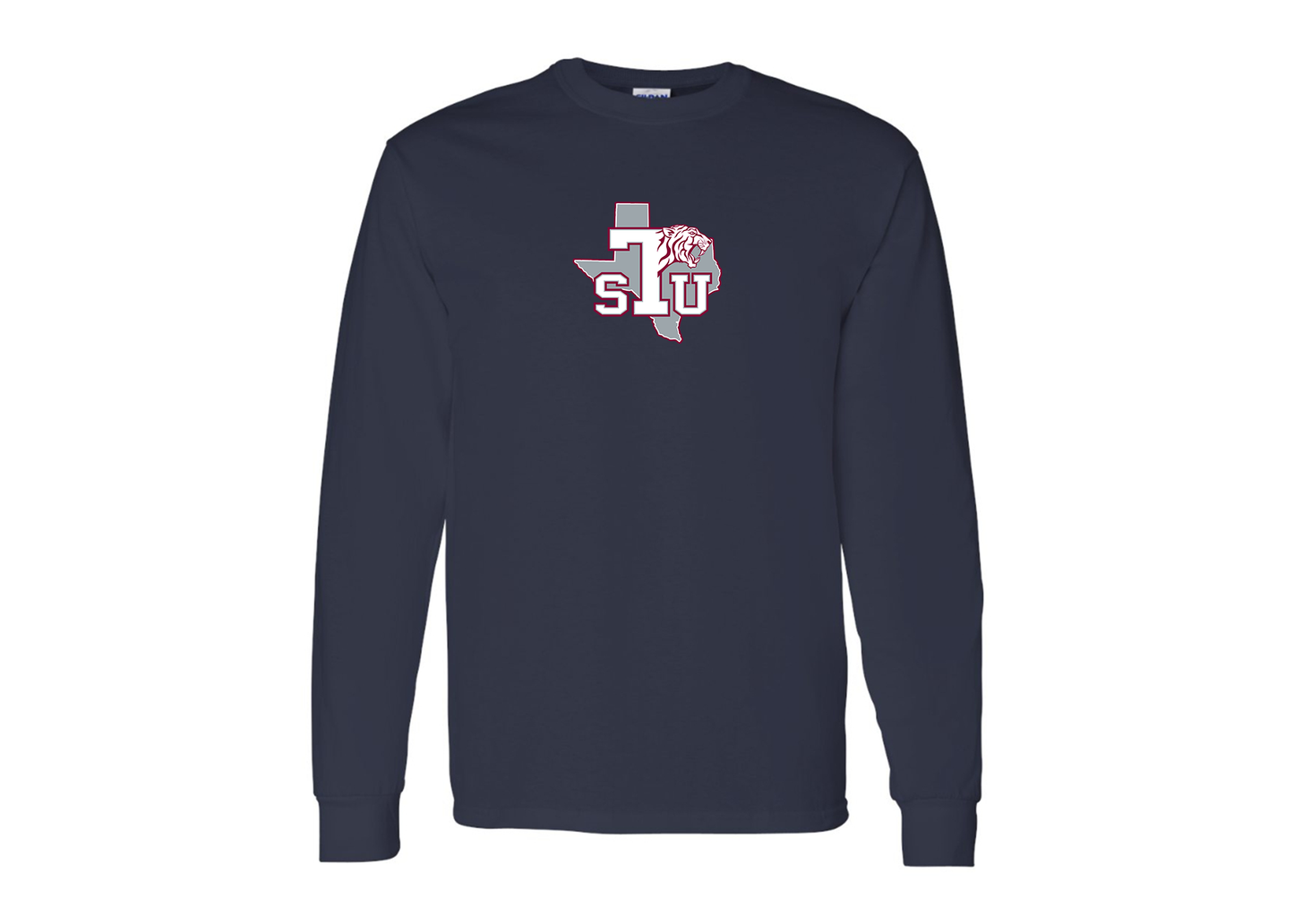 Men's Texas Southern Tigers Gildan Heavy Cotton Long Sleeve T-Shirt