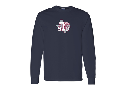 Men's Texas Southern Tigers Gildan Heavy Cotton Long Sleeve T-Shirt