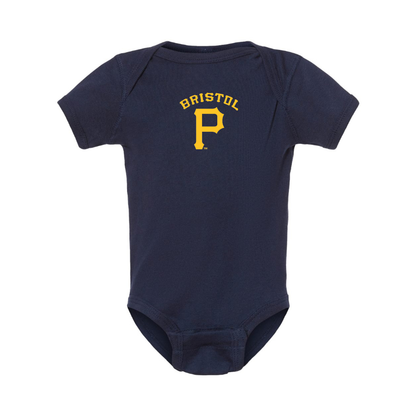 Bristol Pirates  Logo Baby Onesie Romper