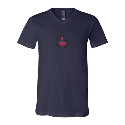 AFC Bournemouth Soccer logo BELLA  CANVAS - Jersey V-Neck T-Shirt