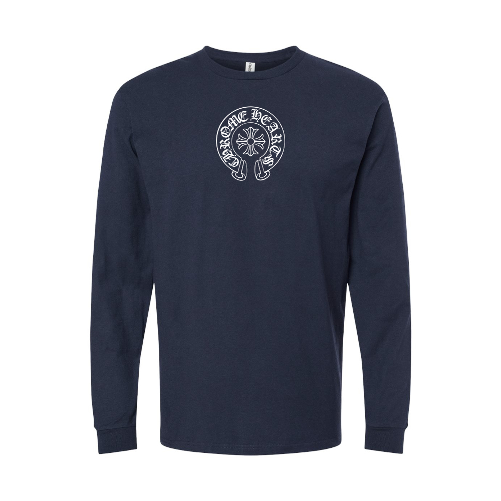 Men's Chrome Hearts Logo Long Sleeve T-Shirt