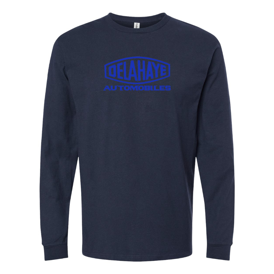 Men's Delahaye Logo Cotton Long Sleeve T-Shirt