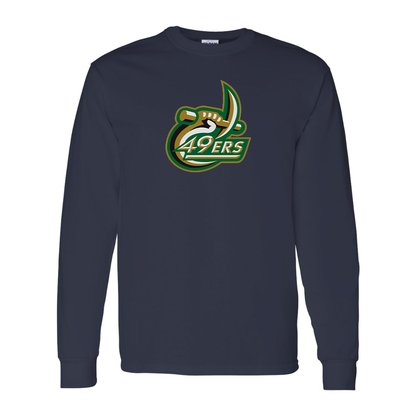 Men's Charlotte 49ers Gildan Heavy Cotton Long Sleeve T-Shirt