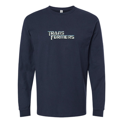 Youth Transformers Logo Cotton Long Sleeve T-Shirt