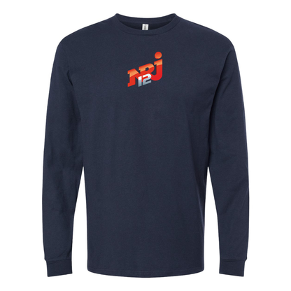 Men's NRJ 12 Logo Cotton Long Sleeve T-Shirt
