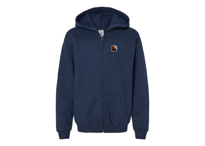 Gildan Heavy Blend Youth UTPB Falcons Full Zip Hooded Sweatshirt