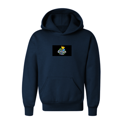 Youth Cartoon Pizza Logo Pullover Hoodie