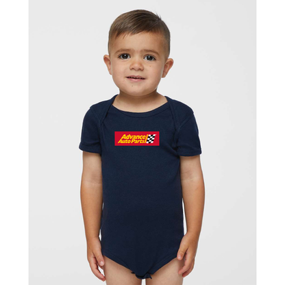 Advance Auto Parts Logo  Rabbit Skins Infant Baby Rib Bodysuit