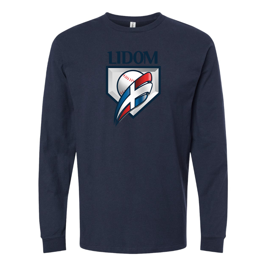 Men's  Lidom Logo Cotton Long Sleeve T-Shirt