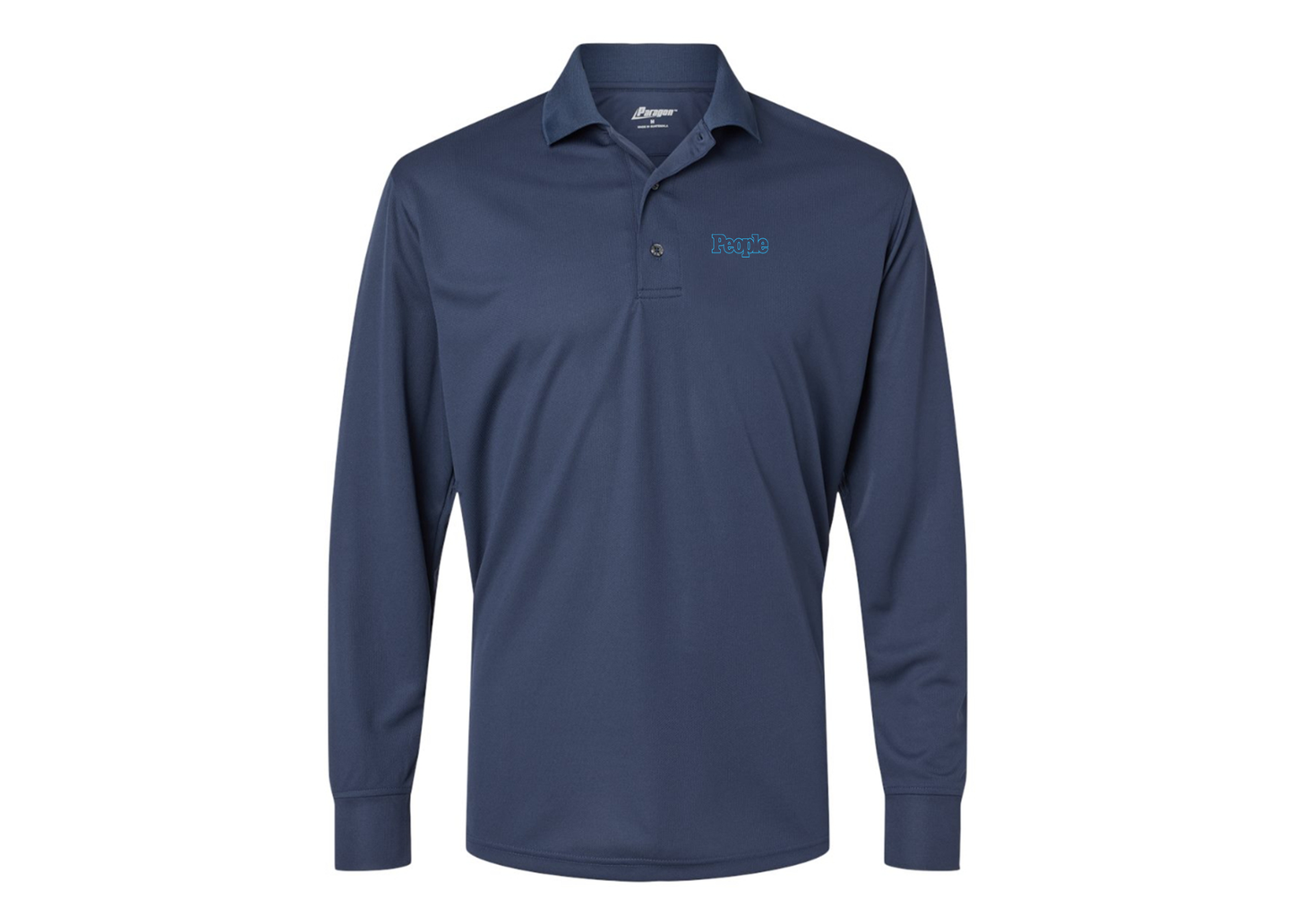 Men's People Magazine Logo Paragon Prescott Long Sleeve Polo