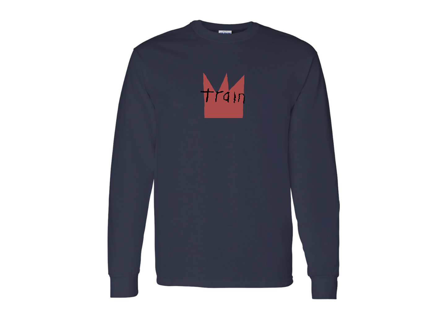 Men's Train Gildan Heavy Cotton Long Sleeve T-Shirt