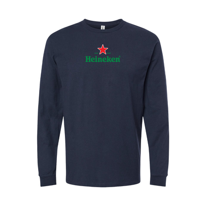 Youth Heineken Logo Cotton Long Sleeve T-Shirt