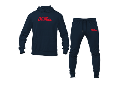 Men's Mississippi Rebels Logo Hoodie Joggers Set