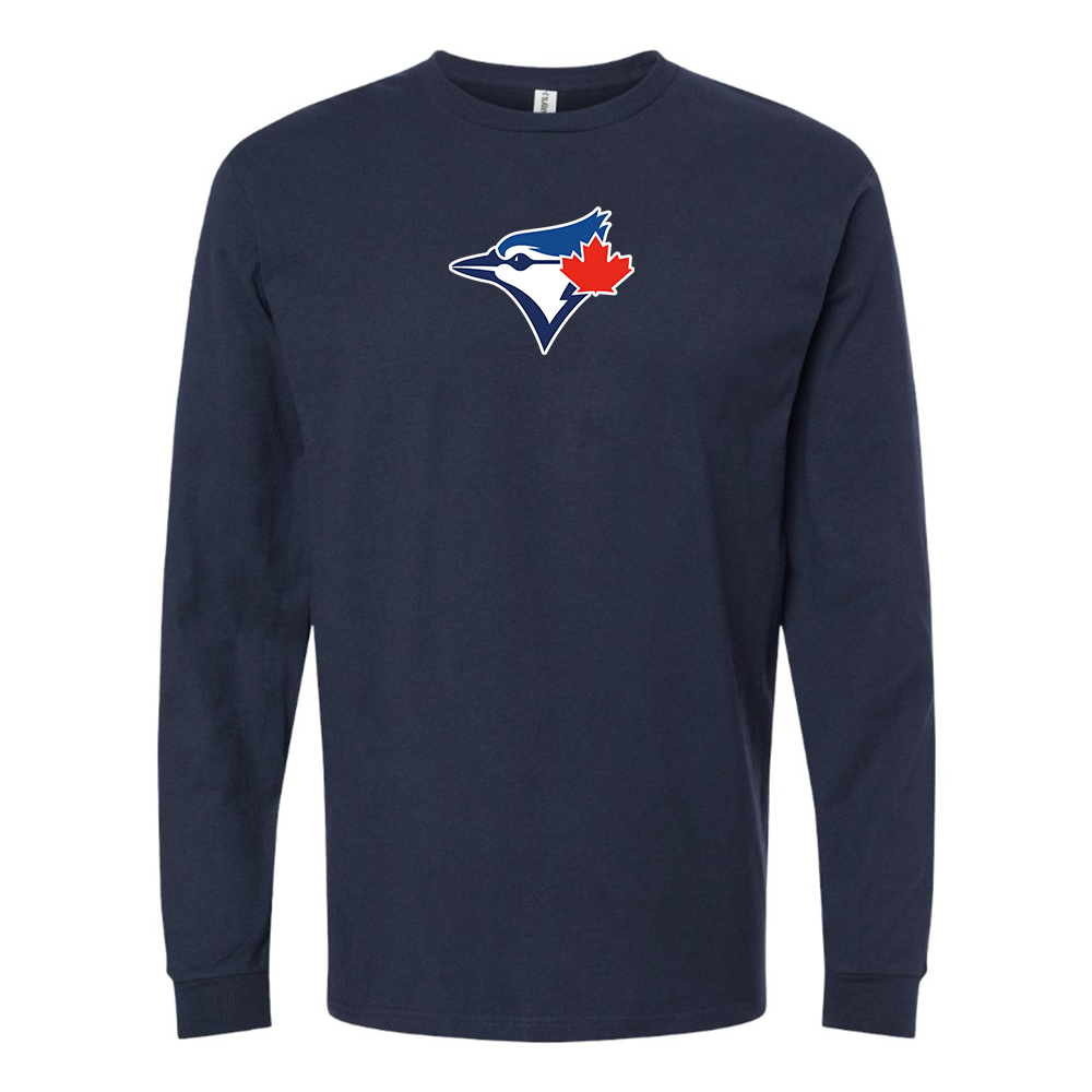 Men's Bluefield Blue Jays Logo Long Sleeve T-Shirt
