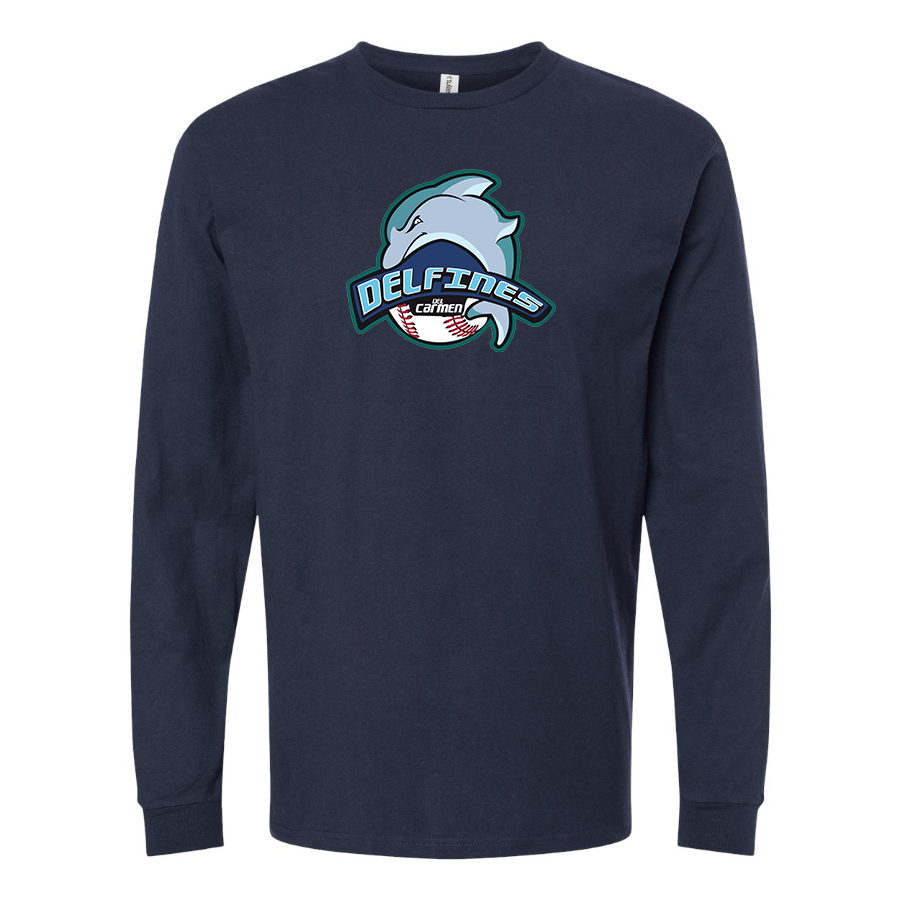 Men's Carmen Delfines Logo Cotton Long Sleeve T-Shirt