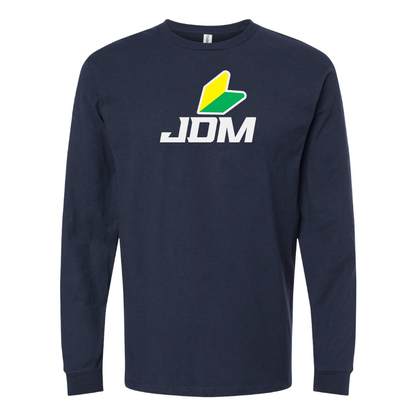 Men's JDM  Logo Cotton Long Sleeve T-Shirt
