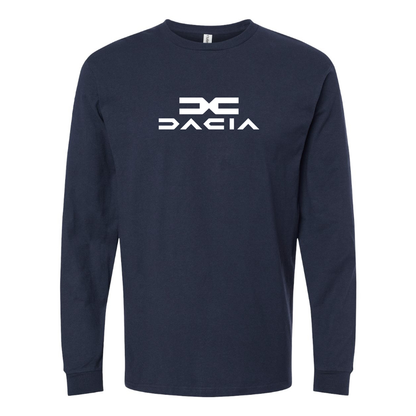 Men's Dacia Logo Cotton Long Sleeve T-Shirt