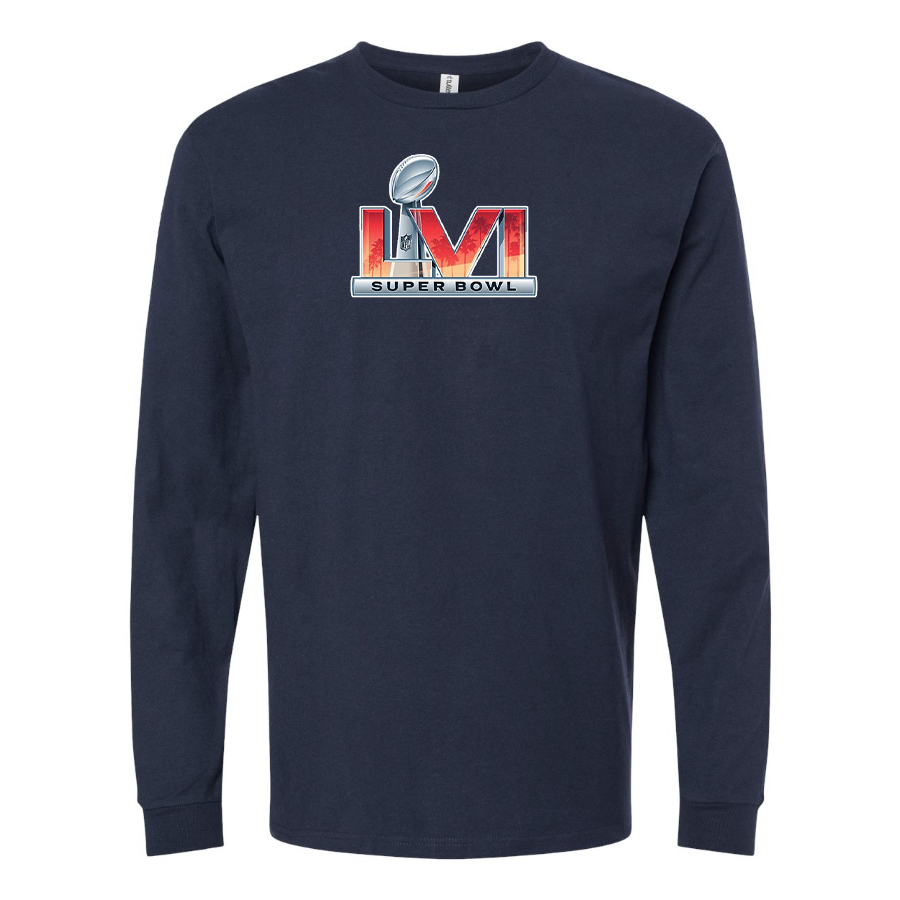 Men's Superbowl LVI Logo  Cotton Long Sleeve T-Shirt