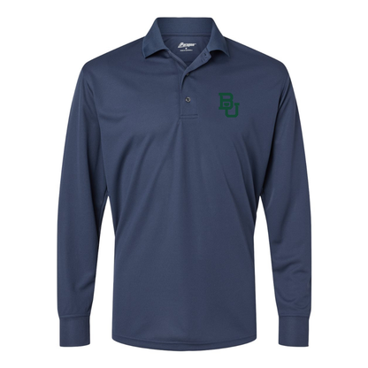 Men's  Baylor Bears  Paragon Prescott Long Sleeve Polo