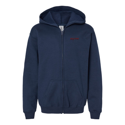 Gildan Heavy Blend Youth Alice Cooper Logo Full Zip Hooded Sweatshirt